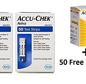 two boxes accucheck aviva plus 50 free lancets